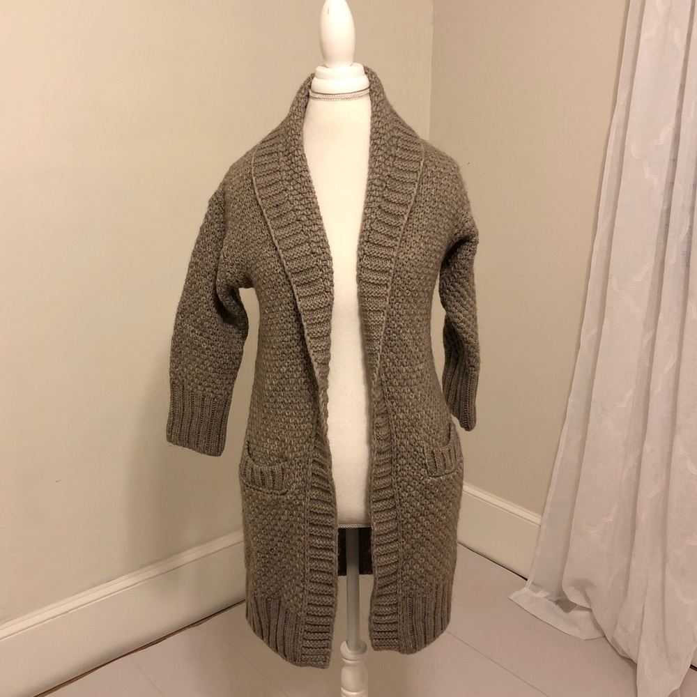 Made in Italy Tan Cardigan Sweater